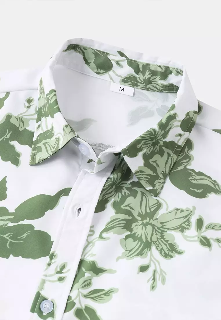 Hawaiian Print Short Sleeve Shirt YL-C311