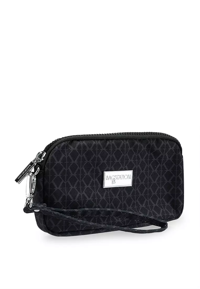 Printed Nylon Wristlet Pouch