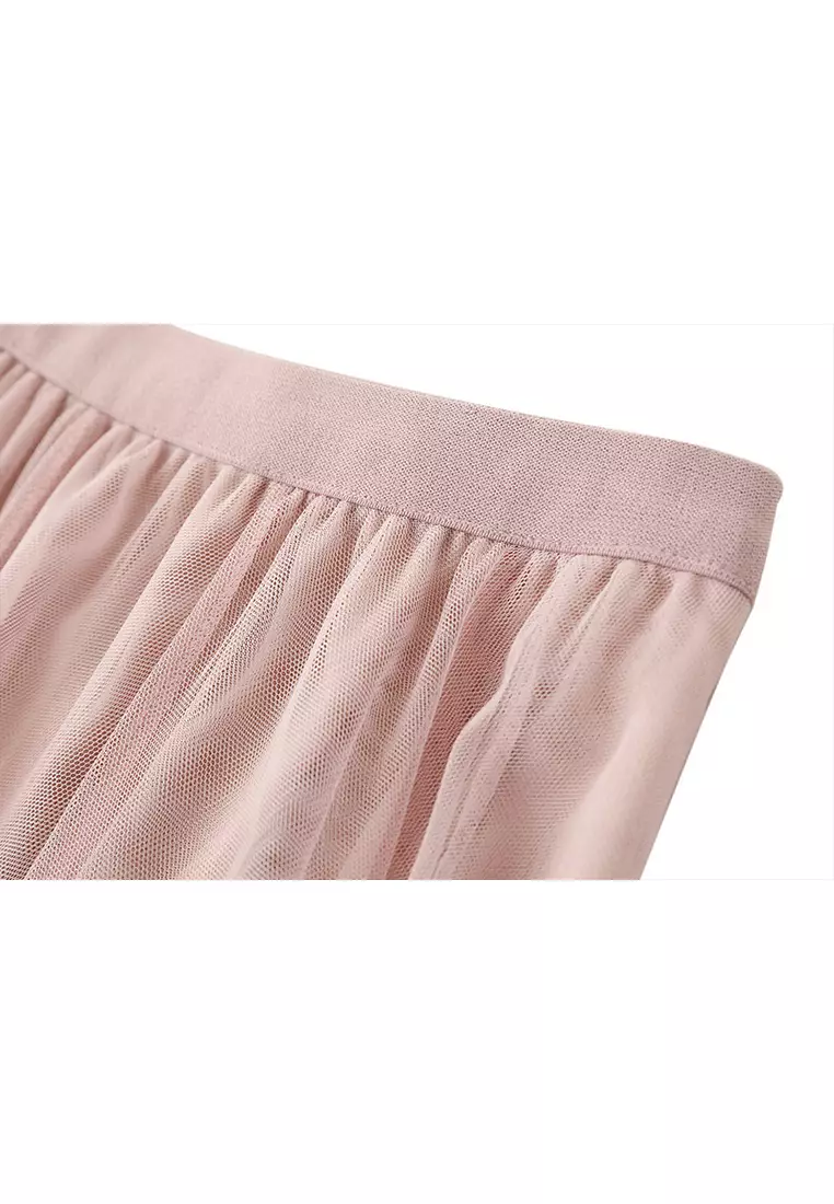 High Waist Slim Mesh Maxi Skirt AF8859