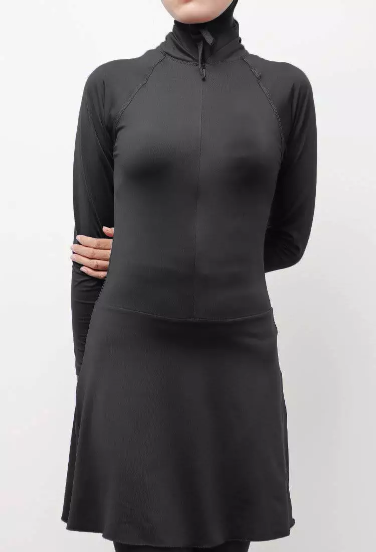 Td Active LSA93 set baju renang set hijab muslim td arm hijab - atasan - legging hitam