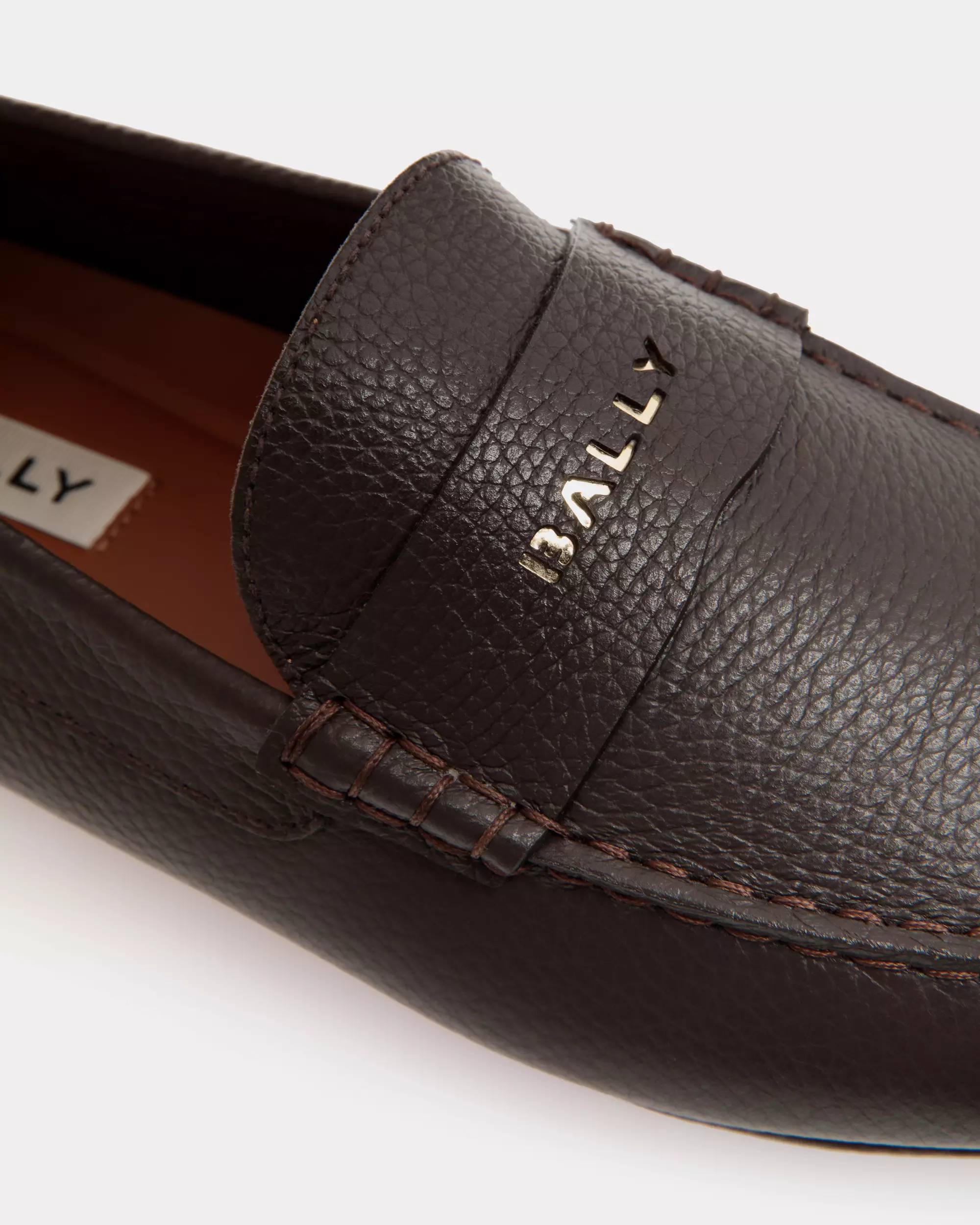 Bally Kelys-U Grained Leather Loafers - Brown