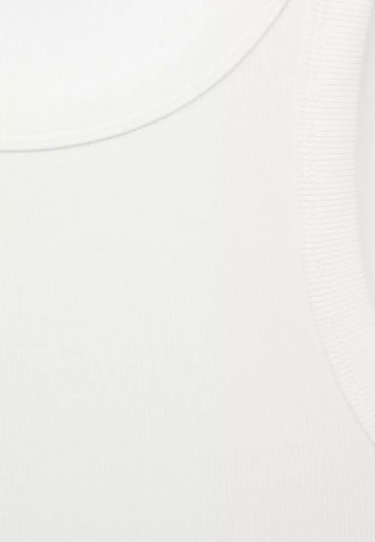 Ribbed Cotton-Blend Top