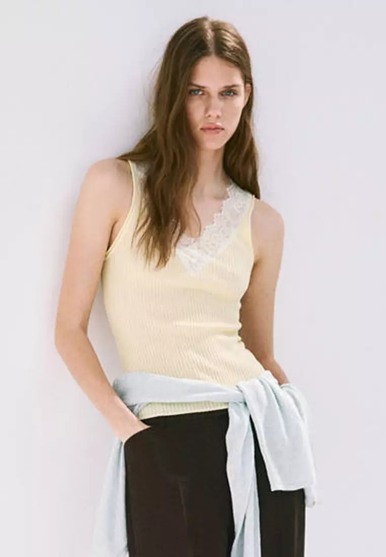 Lace Lyocell Top