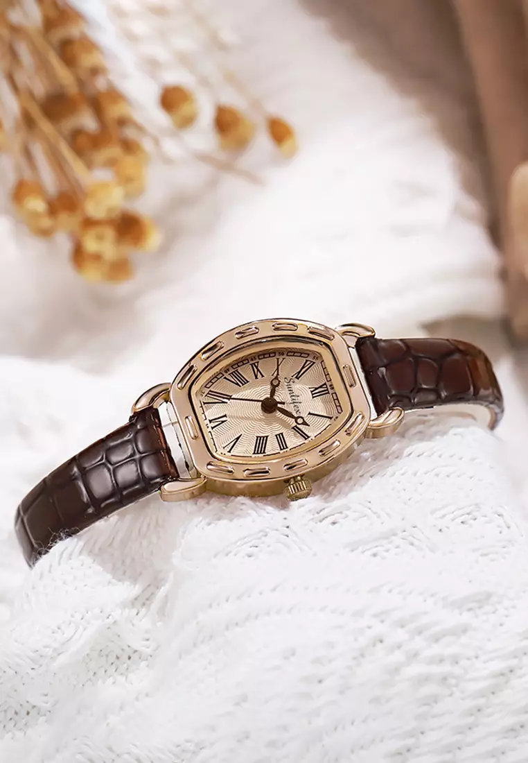 Jam Tangan Wanita 3345 Antik Korea Panggilan Mini Original Jam Tangan Cewek allbrown