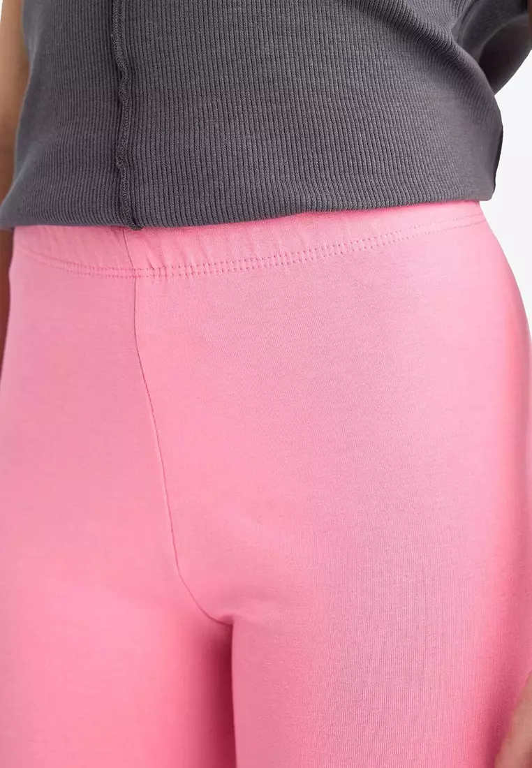 Elastic Midi Leggings