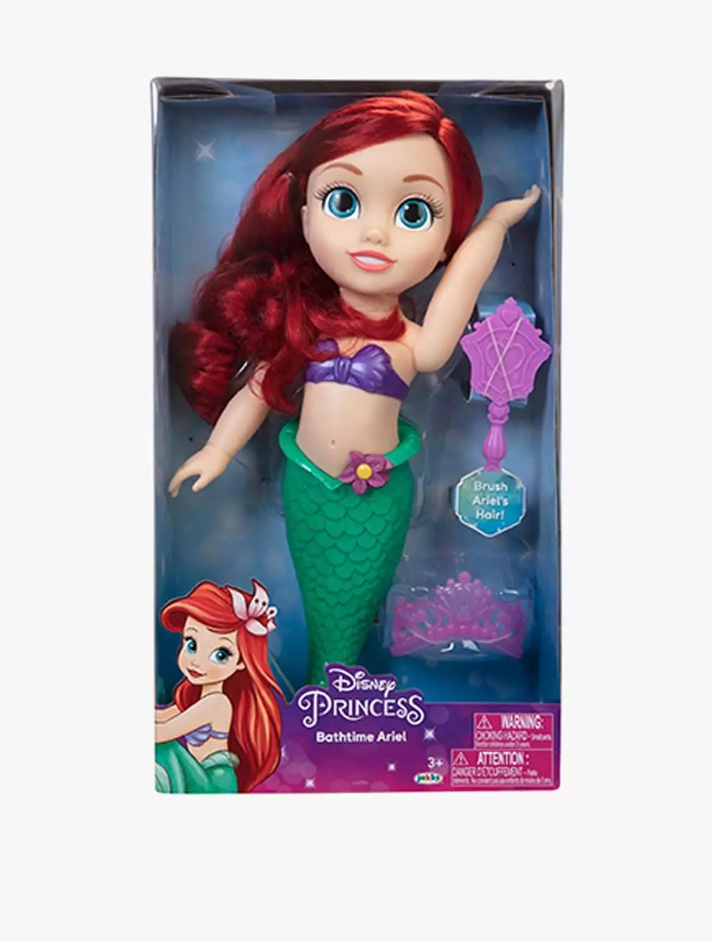 JAKK BATHTIME ARIEL WITH BRUSH - JAK212201