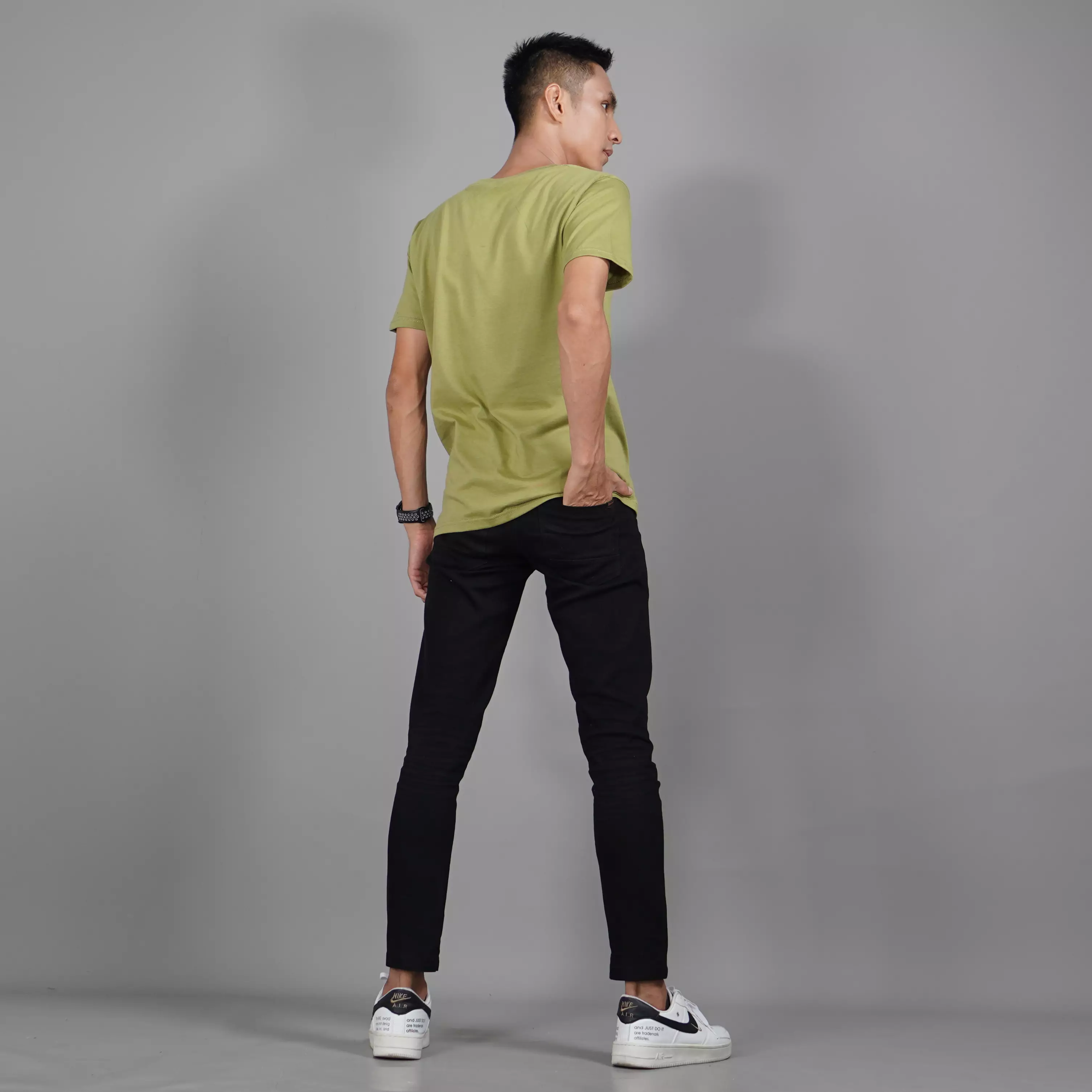 Kaos Pria Lengan Pendek Kaos Polos Katun Pria - MATCHA