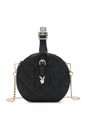 PLAYBOY BUNNY black Women's Top Handle Bag / Sling Bag / Crossbody Bag 98504AC083869FGS_1