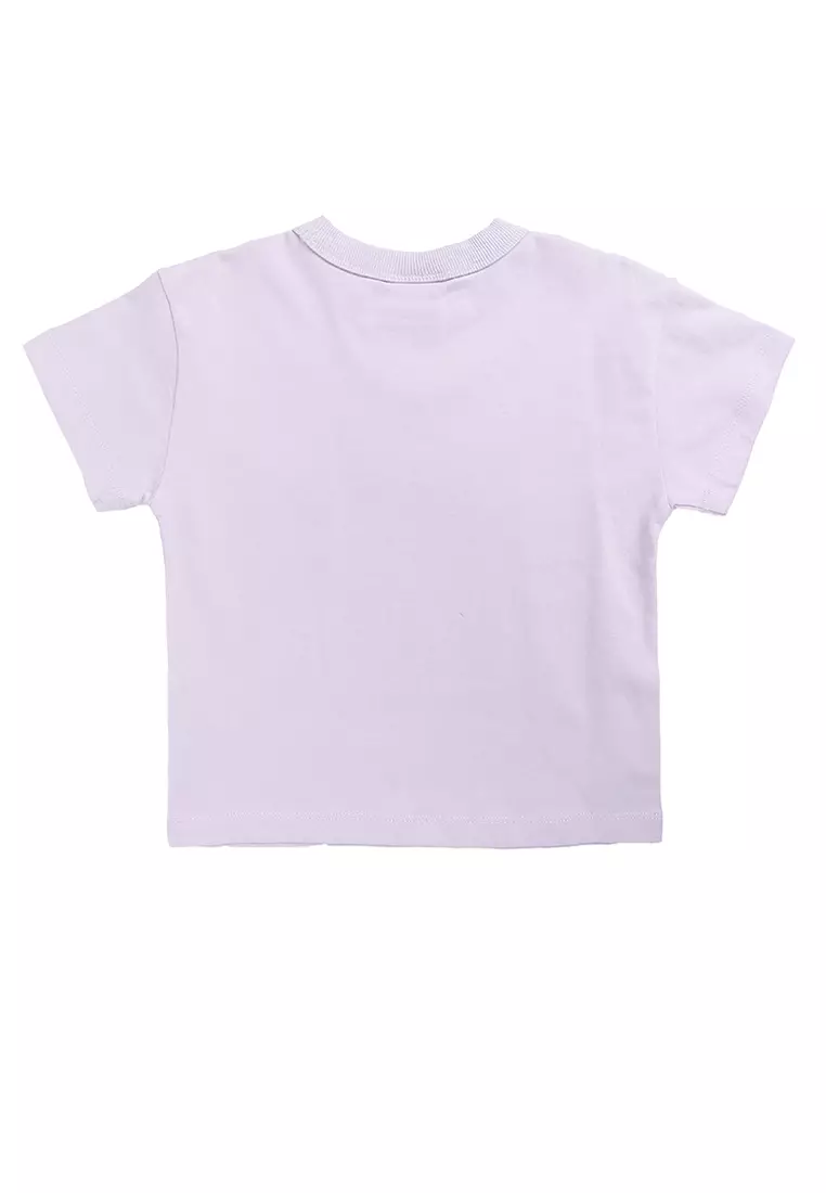 授權低肩短袖T恤