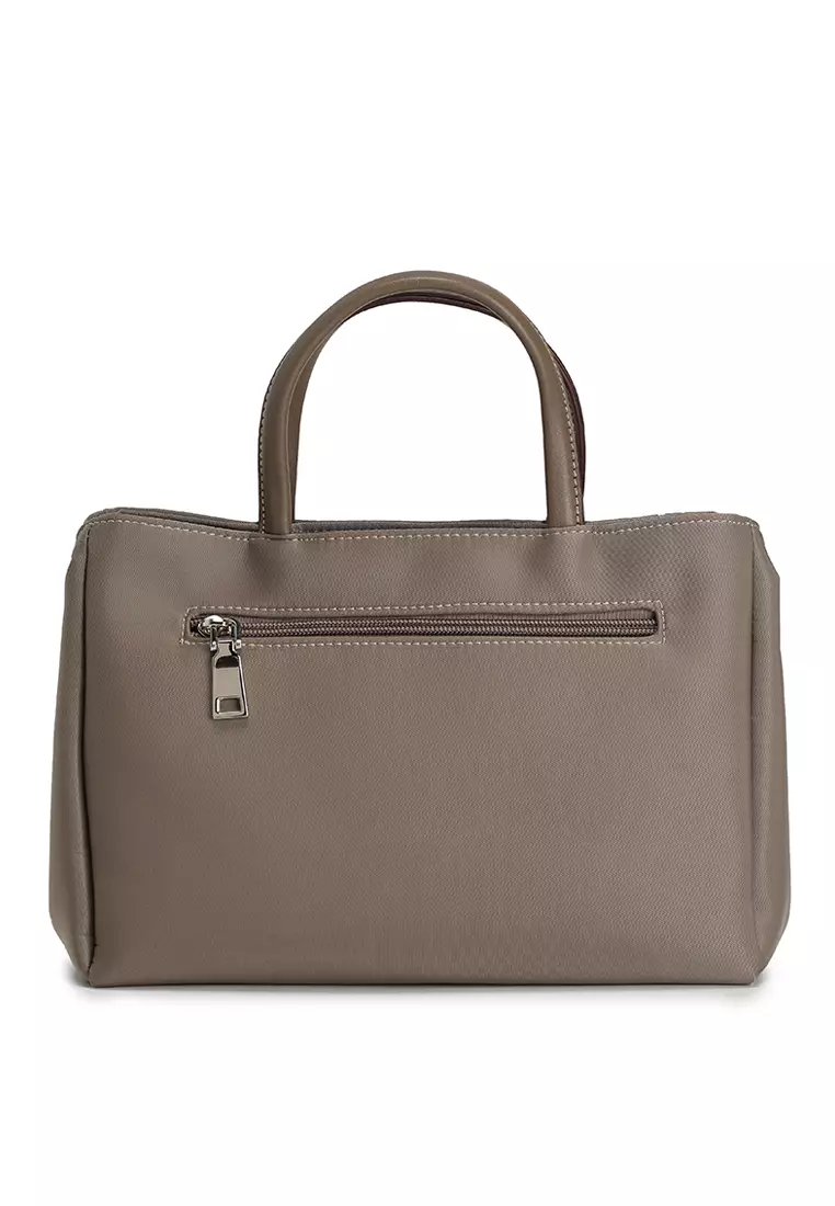 Premium Oxford Nylon Convertible Top Handle Bag With Pouch