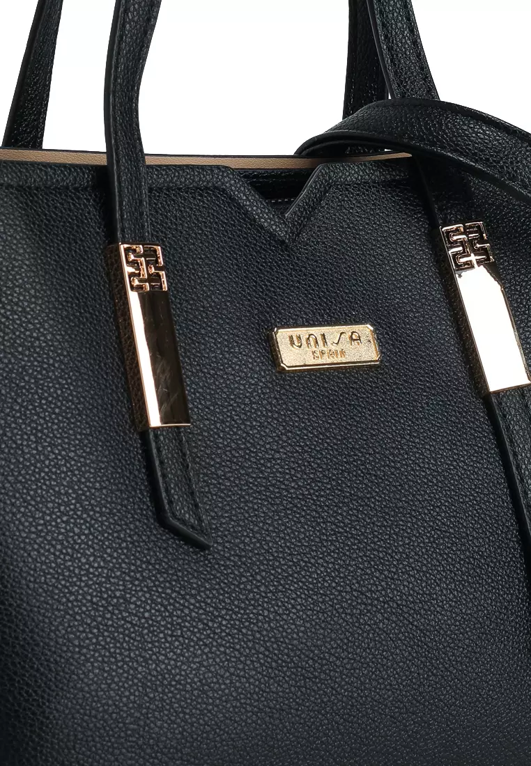 Pebbled Multi-Compartment Tote