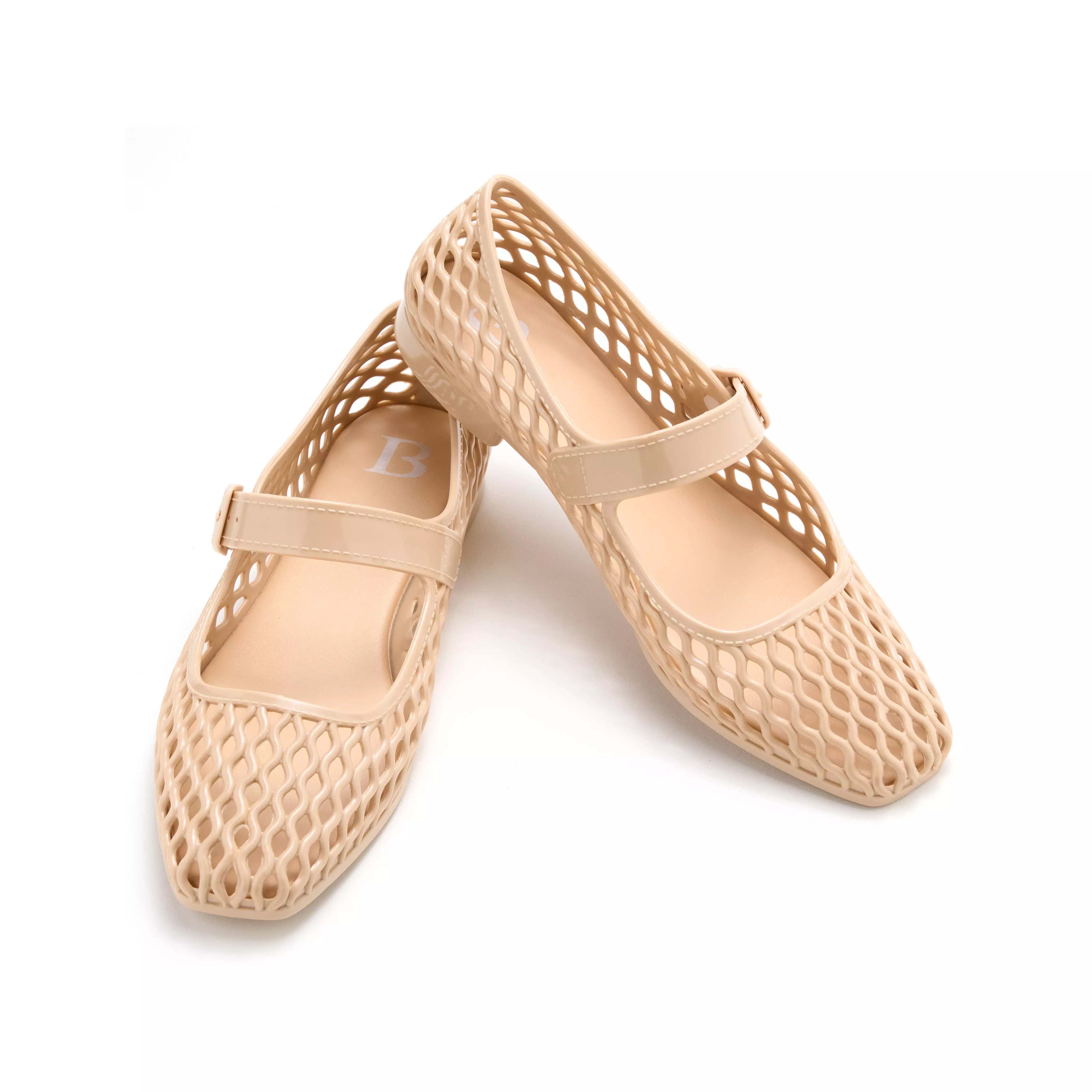 Sofia Martia Lattice Mary Jane Cream