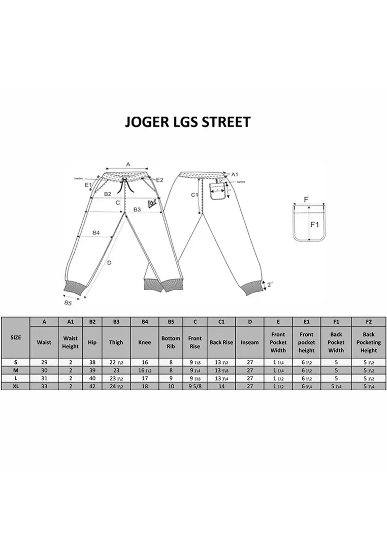 LGS Street  - Jogger - Streetwear - Hitam - Unisex - SJ.10.P002.003