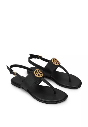 Jual TORY BURCH Benton 2 Flat Thong Sandals Calf Leather Perfect Black  Original April 2023| ZALORA Indonesia ®