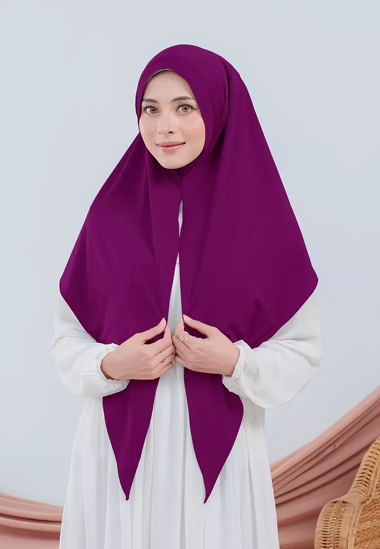 HIJAB INSTAN RANA - BURGUNDY