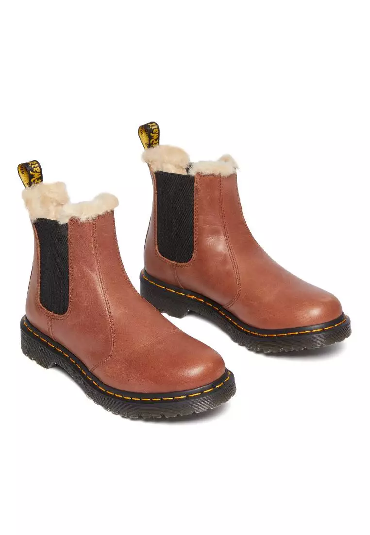 Womens dr marten boots with fur cheap