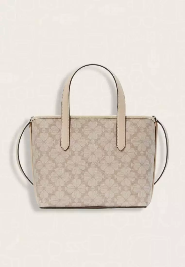Kate Spade Signature Spade Flower Small Tote Dark Beige Multi