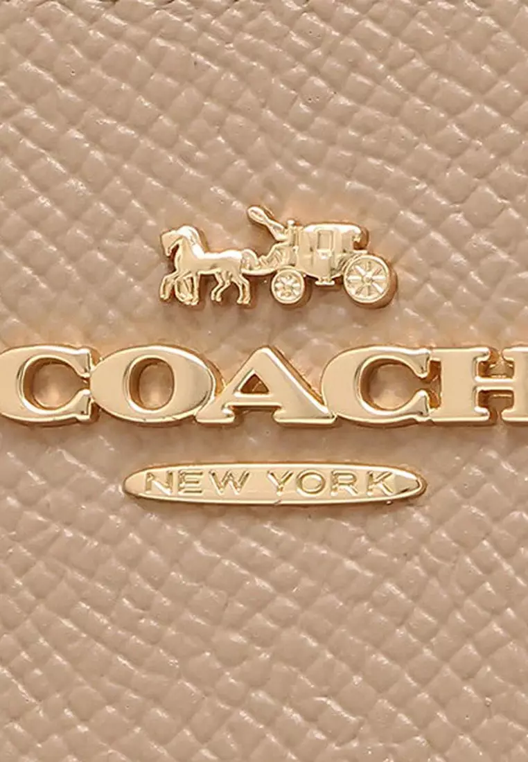 Long Zip Around Wallet in Taupe C4451