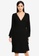 Vero Moda black Briahermosa Long Sleeves Wrap Dress B795BAA0E0FC6BGS_1