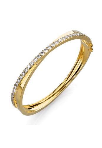 Krystal Couture gold KRYSTAL COUTURE Perfection Bangle Embellished with Swarovski® crystals 92044ACEF973A3GS_1