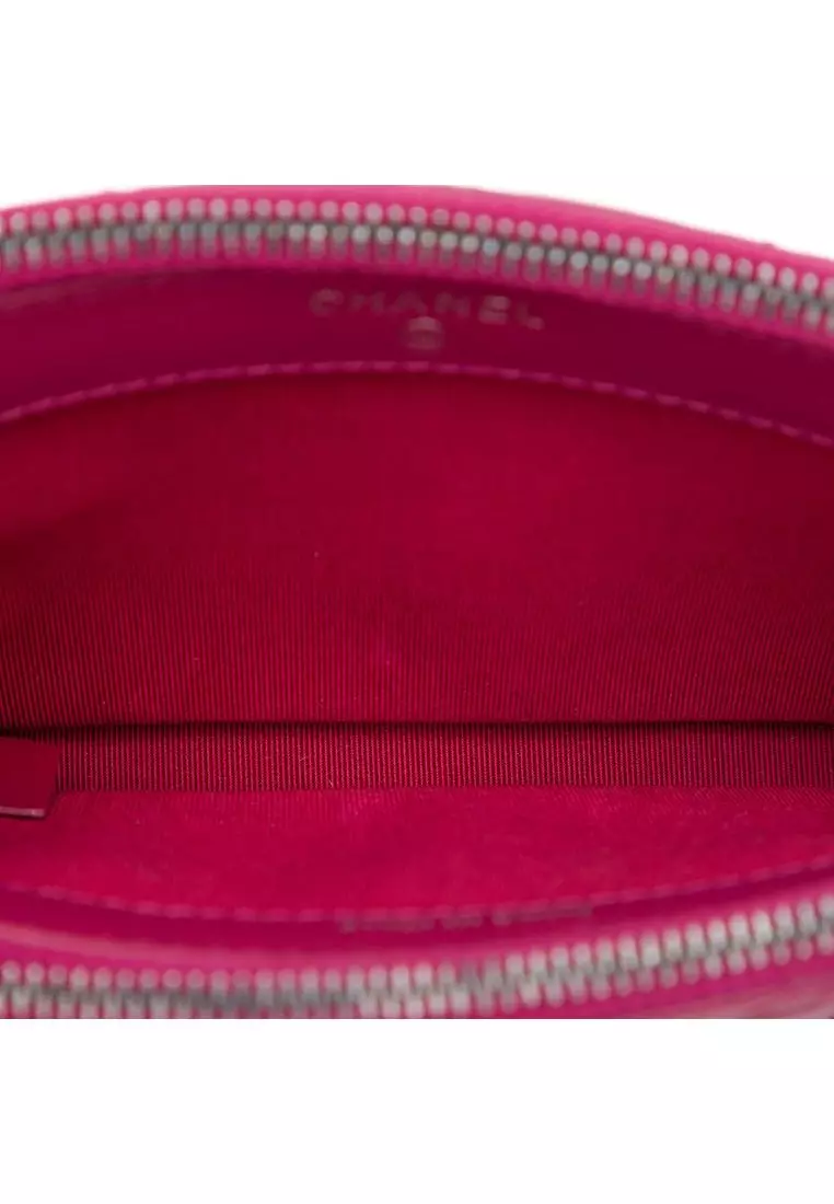 Pre-Loved Chanel Quilted Aged Calfskin Gabrielle Double Zip Clutch With Chain