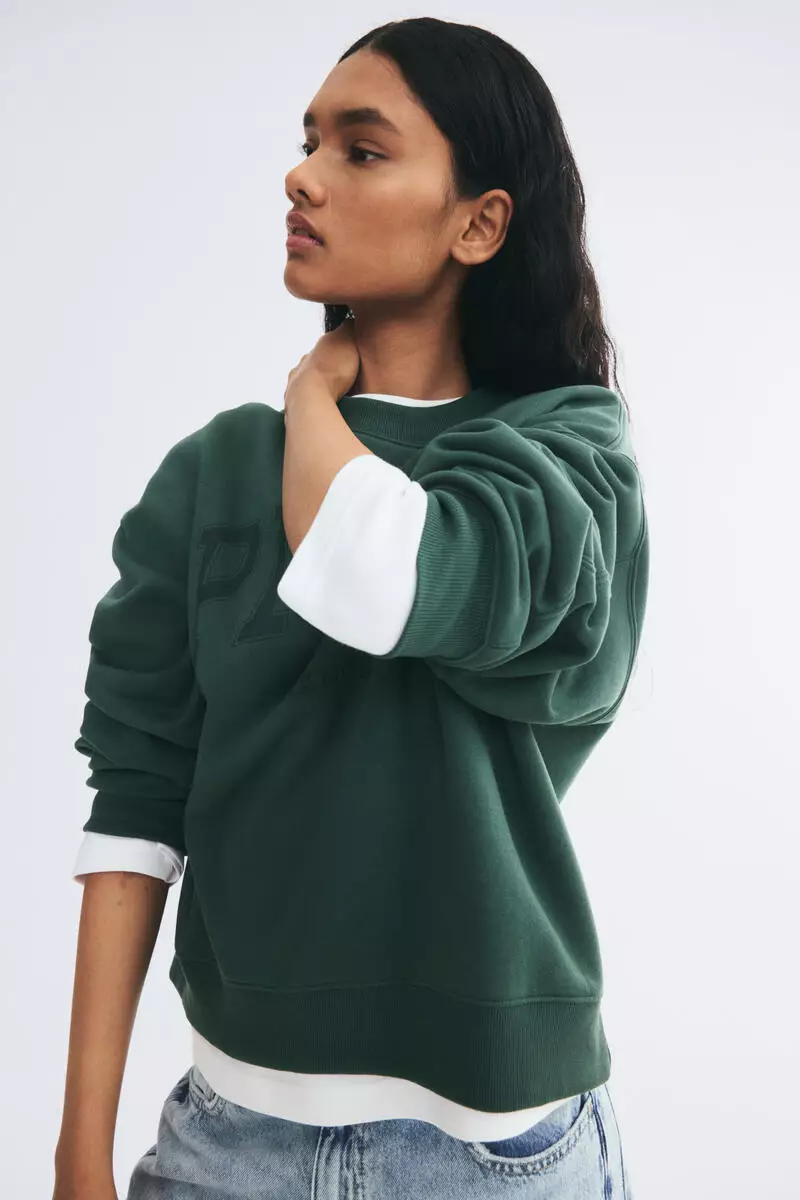 Print-motif sweatshirt
