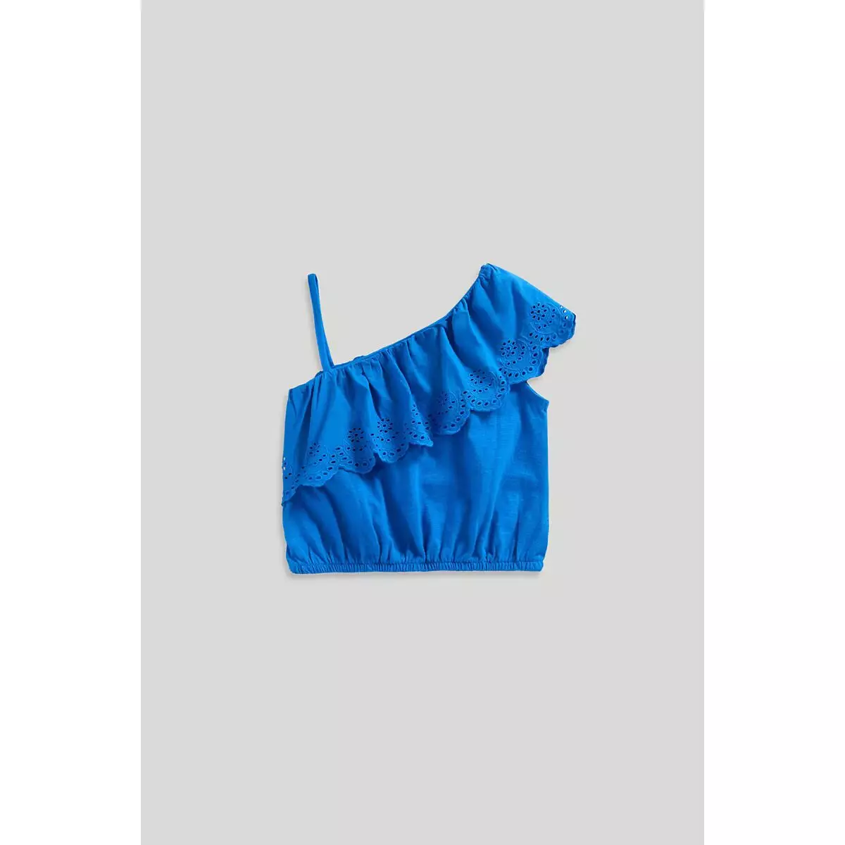Mothercare Blue One Shoulder Top - Kaos Anak Perempuan (Biru)
