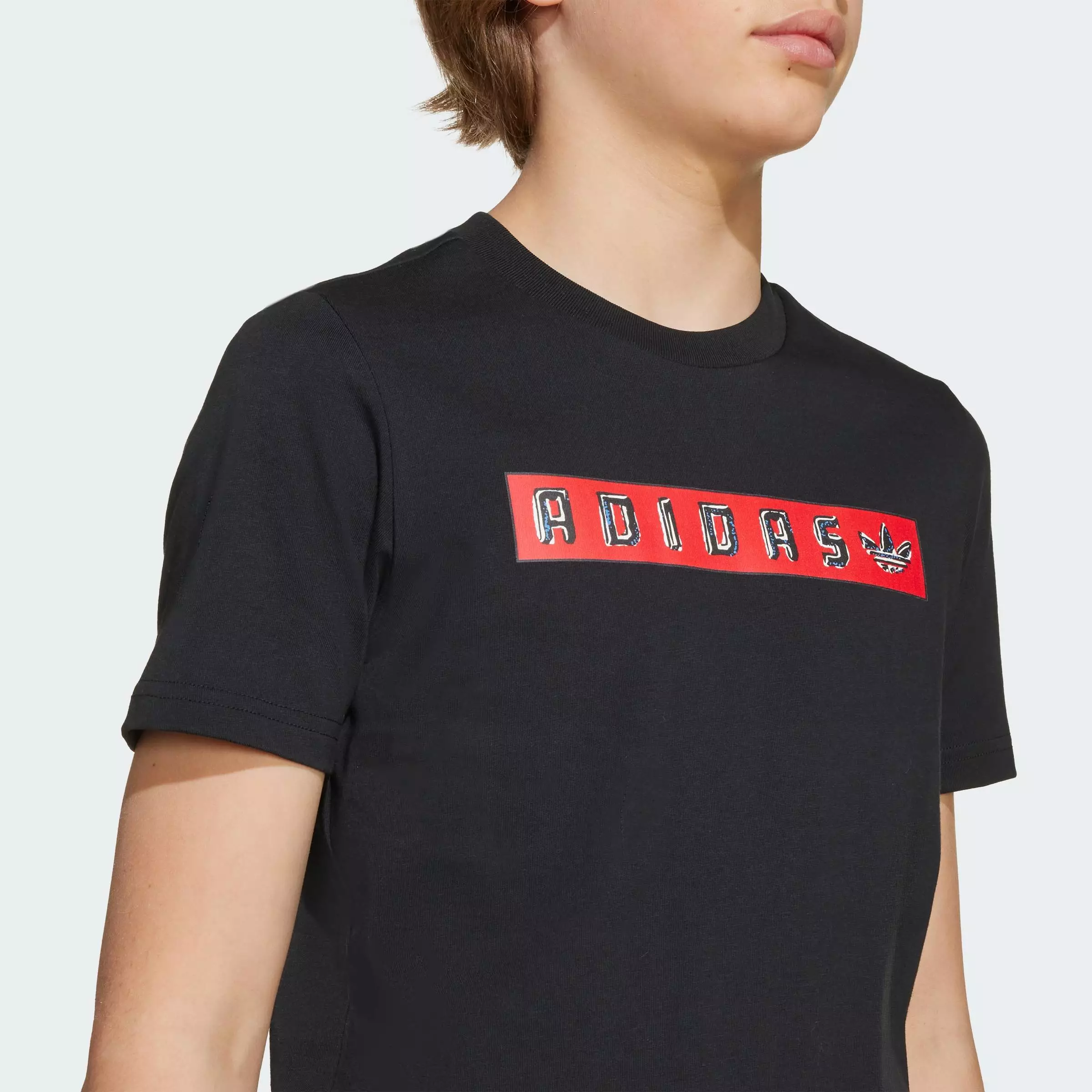Lifestyle Graphic Tee Kids Unisex Black JY2822