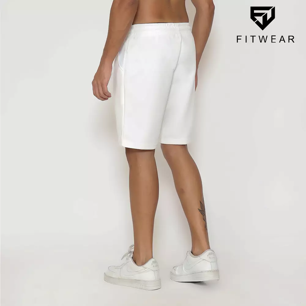 Fitwear - Celana Pendek Olahraga Pria JAYDEN BASIC SHORT - WHITE