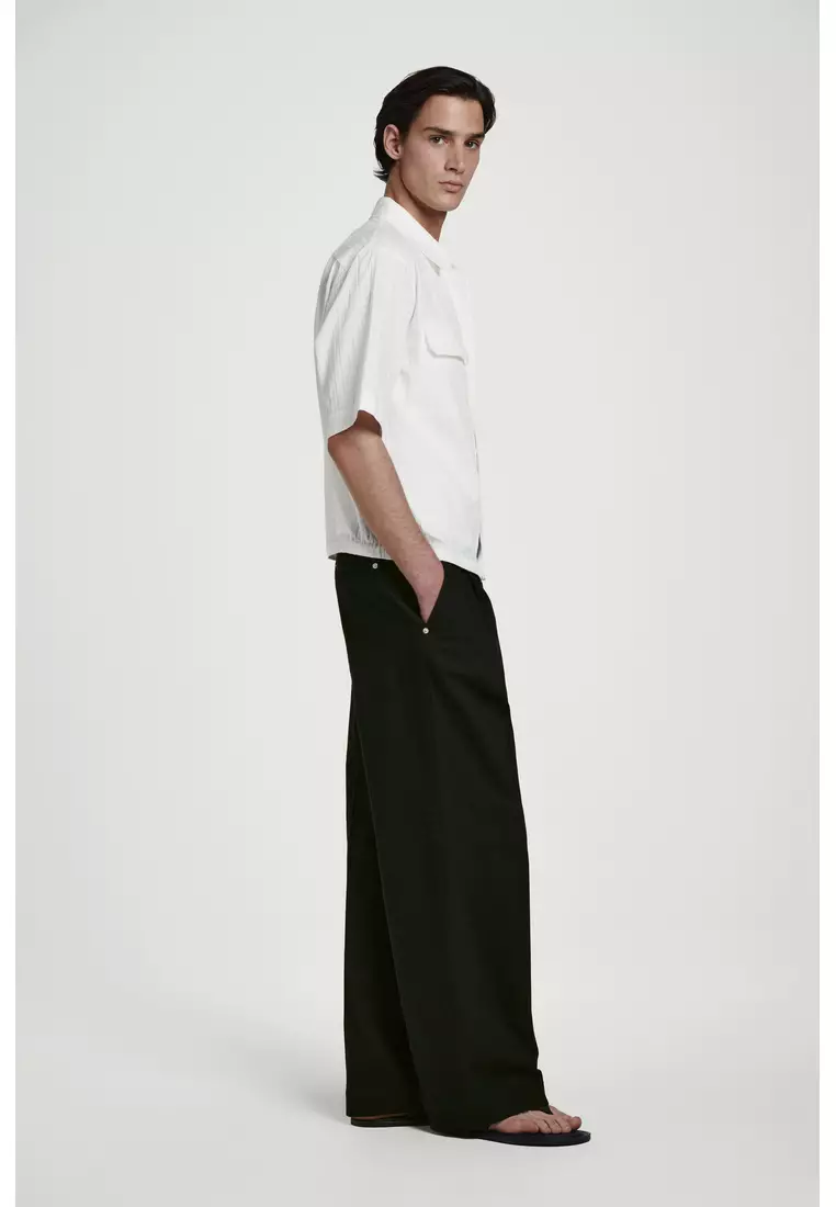RELAXED FLAP-POCKET UTILITY SHIRT