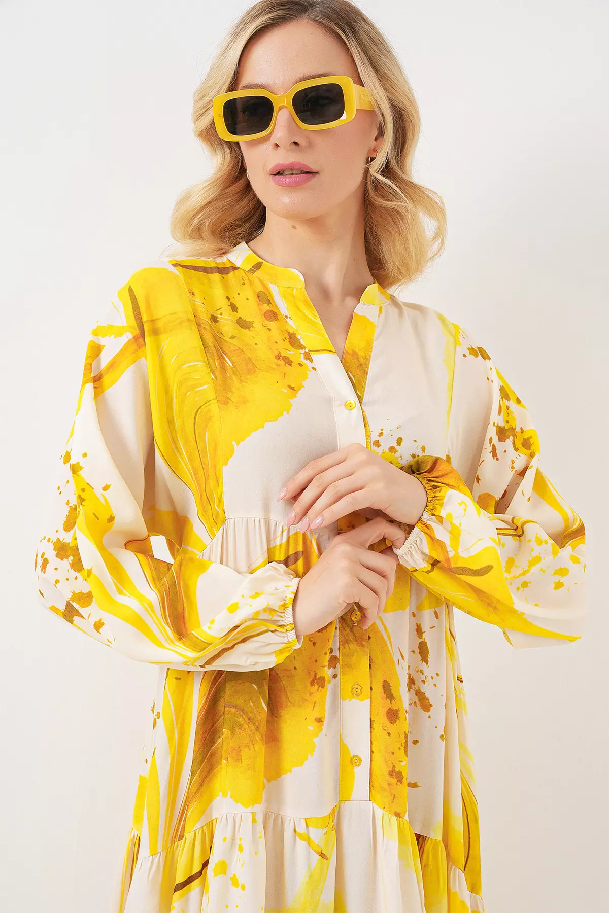 Modest Printed Maxi Dress