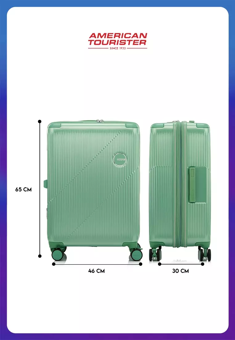 American Tourister Koper Hardcase Curvus Medium 24 Inch TSA - Mint Green