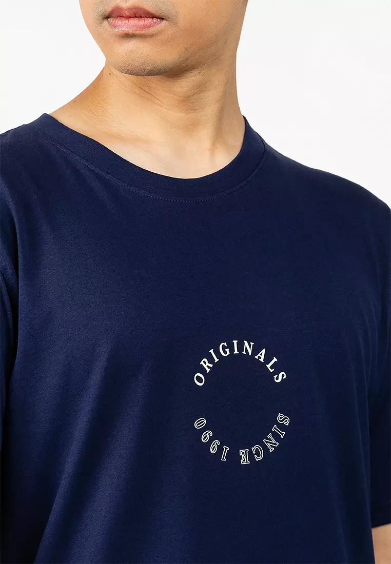 Short Sleeve Crew Neck Minimal Tee
