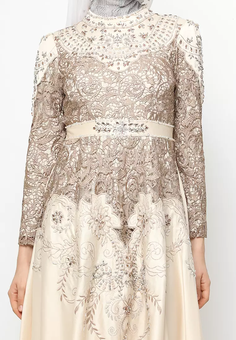 Bibiq Gamis Brokat Satin