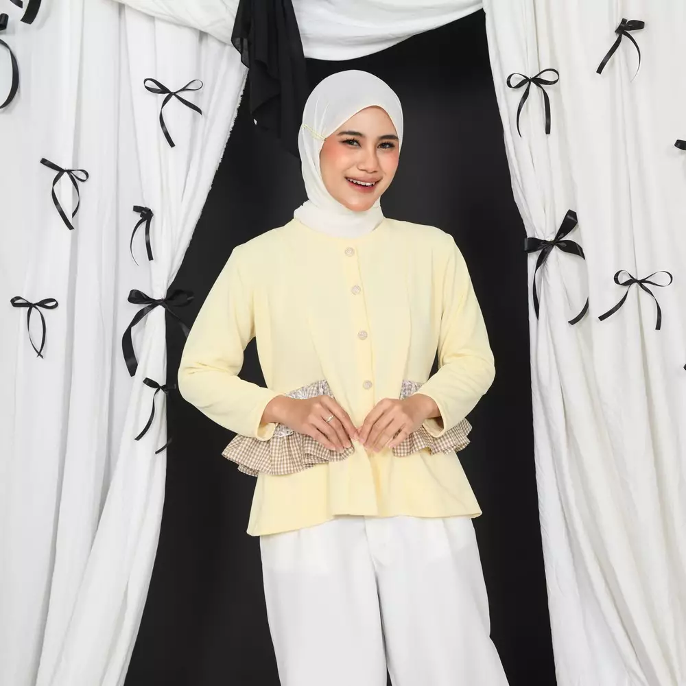 Canna Ruffle Tops - Soft Yellow M19967 R21S4