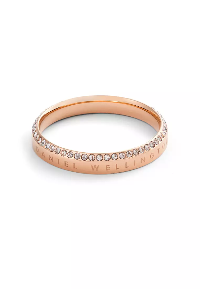 Classic Aura Ring Rose Gold Unisex Ring for women and men stainless steel crystal Ring DW Official Authentic Original