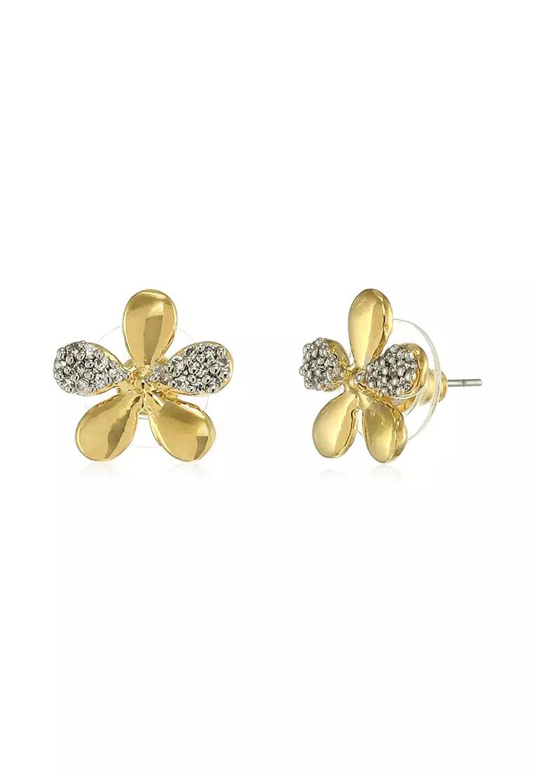 Cz earrings sale gold