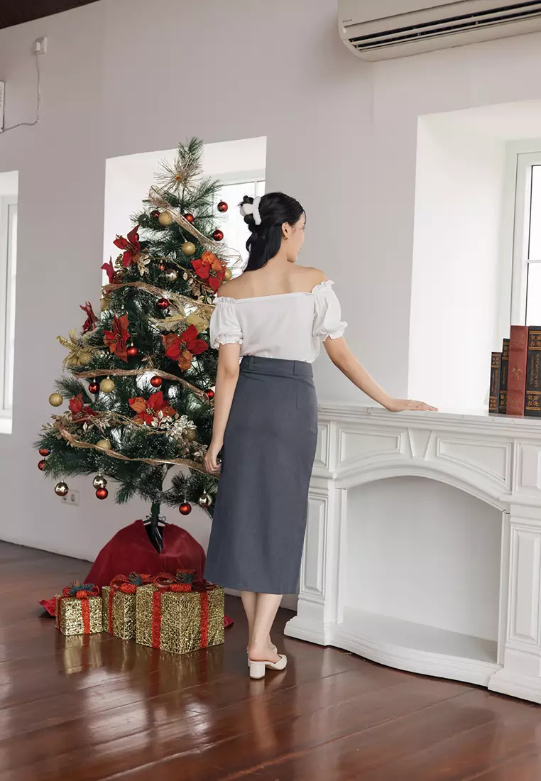 Bailey Off Shoulder Top in White