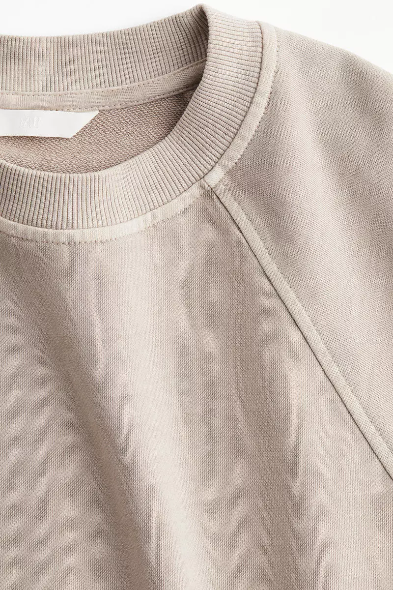 Washed cotton sweatshirt