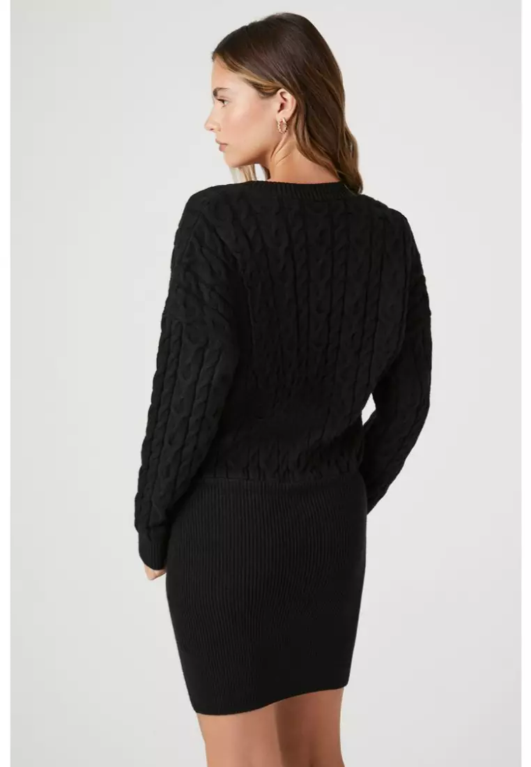 Black knit cheap dress forever 21