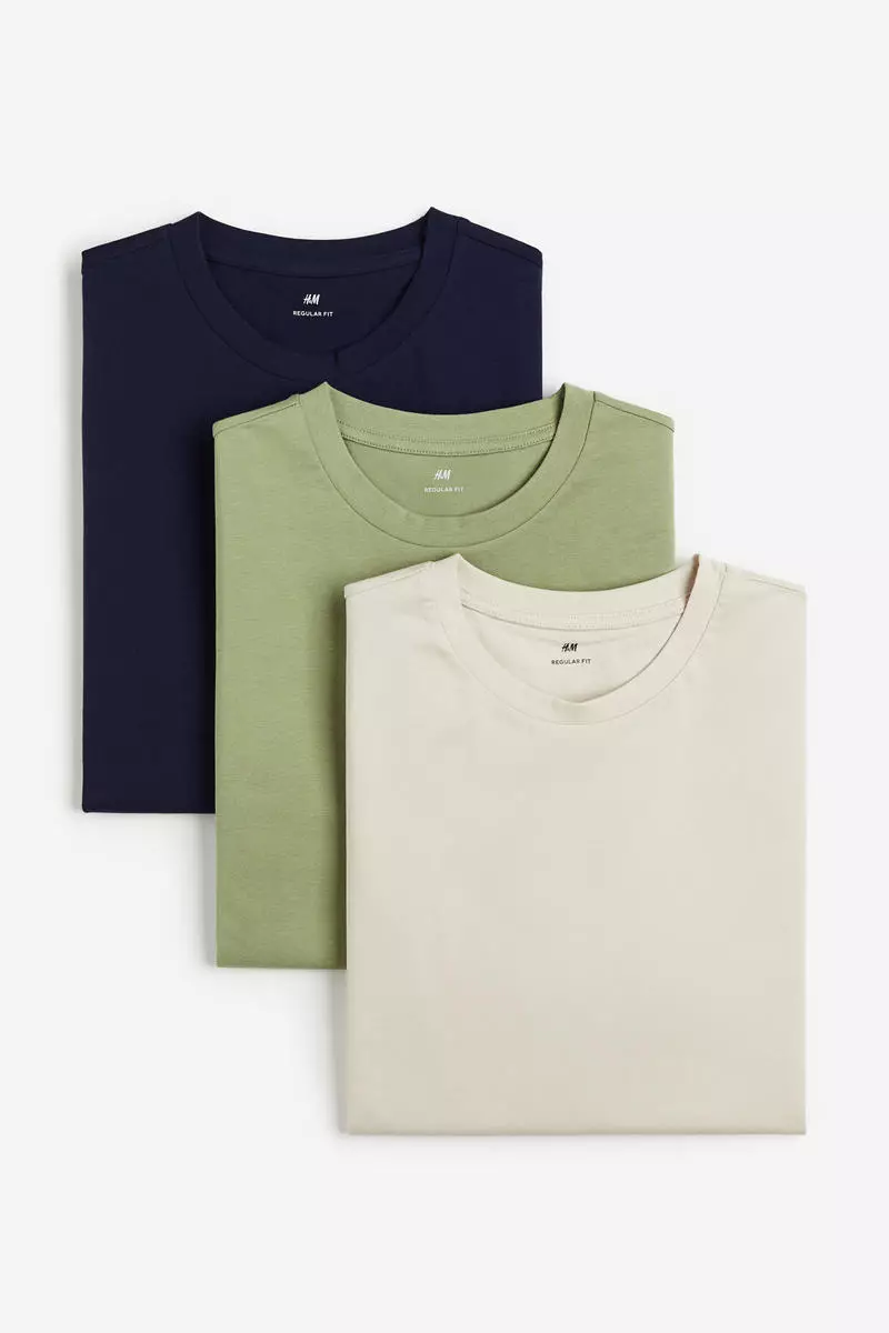 H&M 3-pack Regular Fit T-shirts