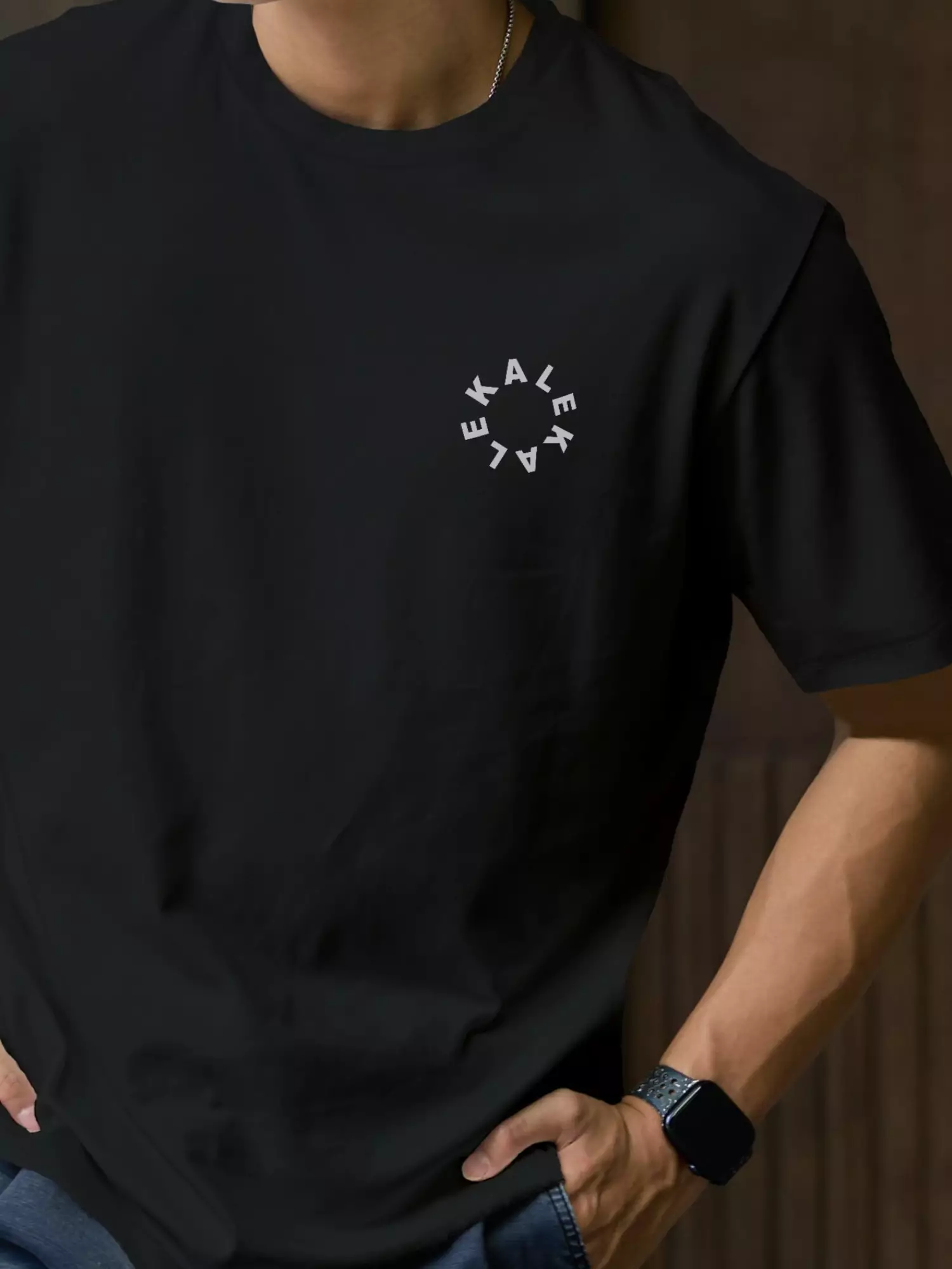 Kale Reed Black / Kaos Boxy Fit / kaos heavy weight cotton / atasan kaos pria / baju kaos pria / kaos basic pria / kaos korea