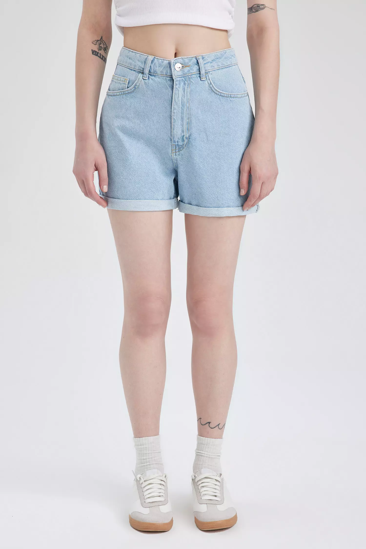 high waisted mom shorts