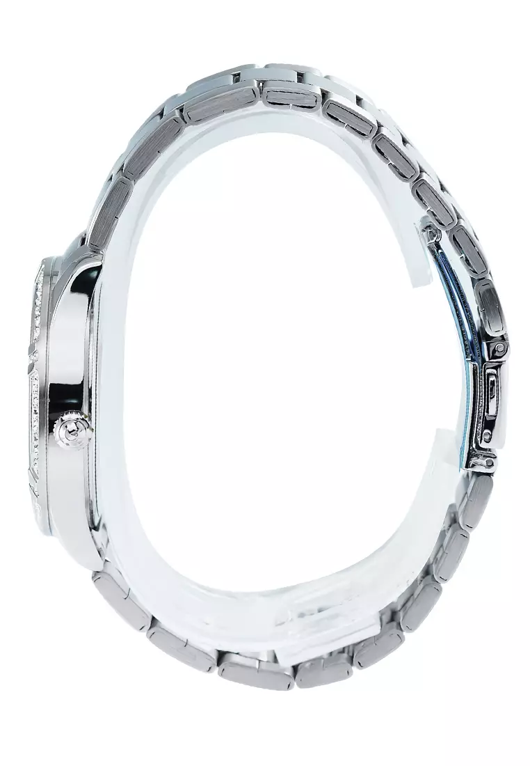 Alexandre Christie - Jam Tangan Wanita - Silver Black - Stainless Steel - 2A51 BFBSSDG