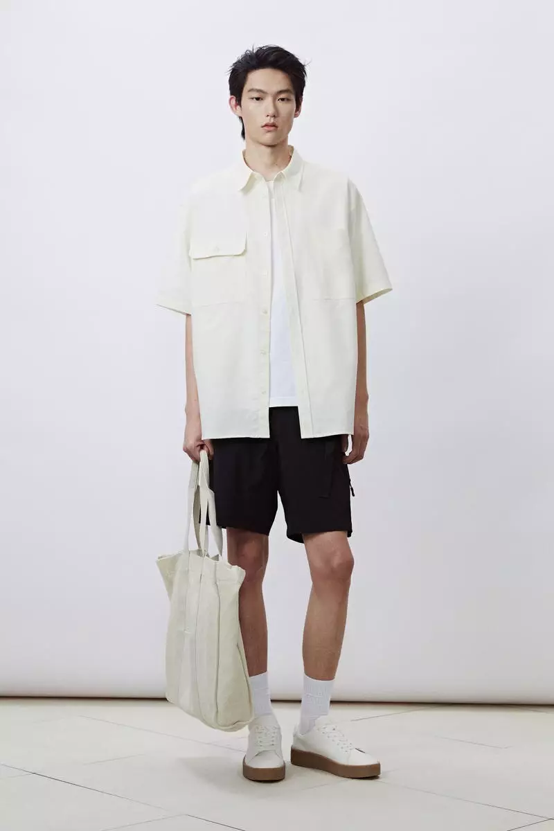 Loose Fit Short-sleeved Oxford shirt