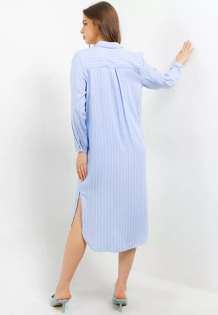 Dress Savy Blue White