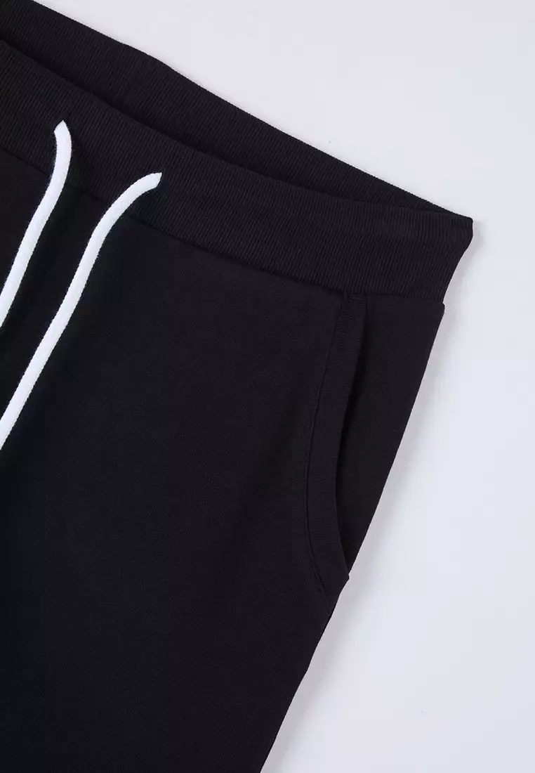 Elasticated Ribbed Band Sweatpants For Women