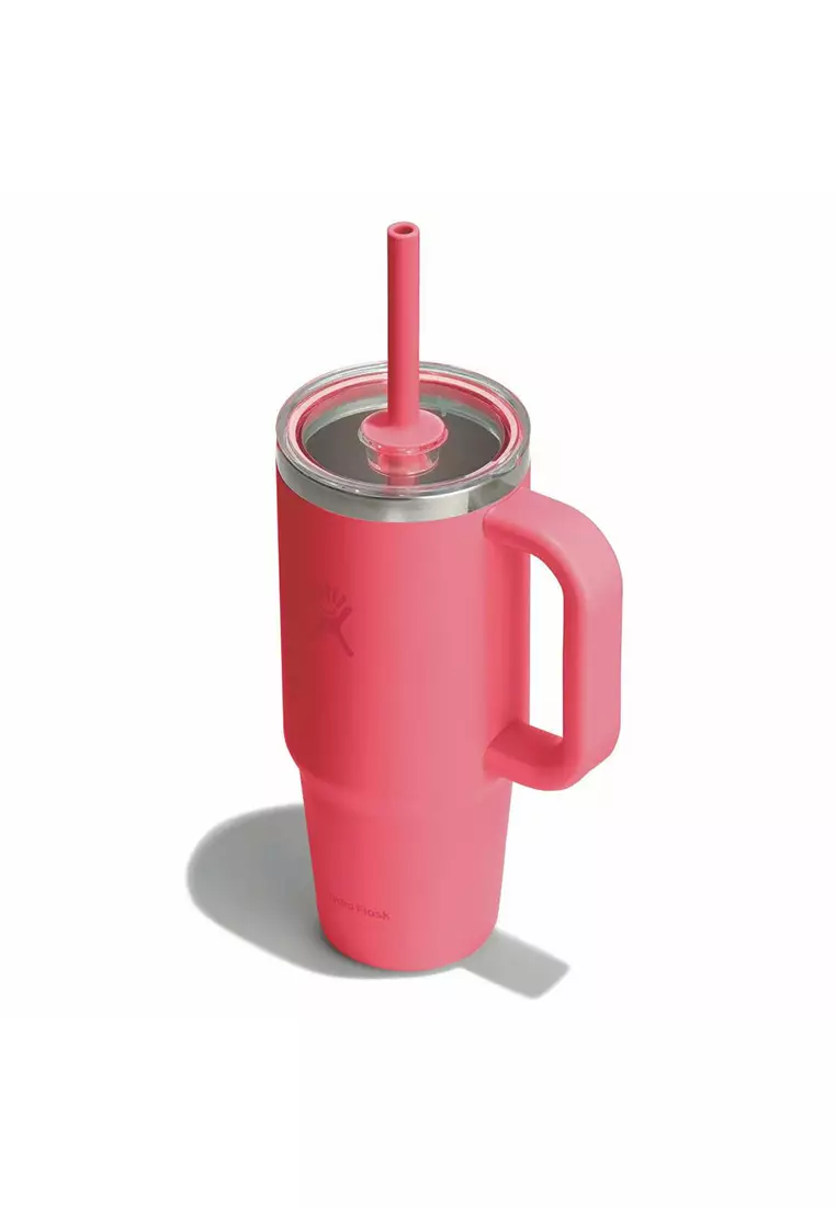 Hydro Flask All Around Travel Tumbler Clear 24 oz Popstar Pink