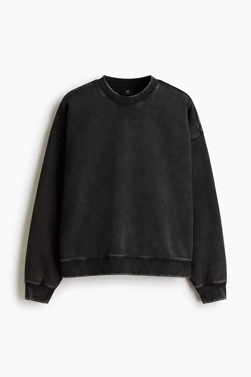 Oversized Fit washed-look sweatshirt