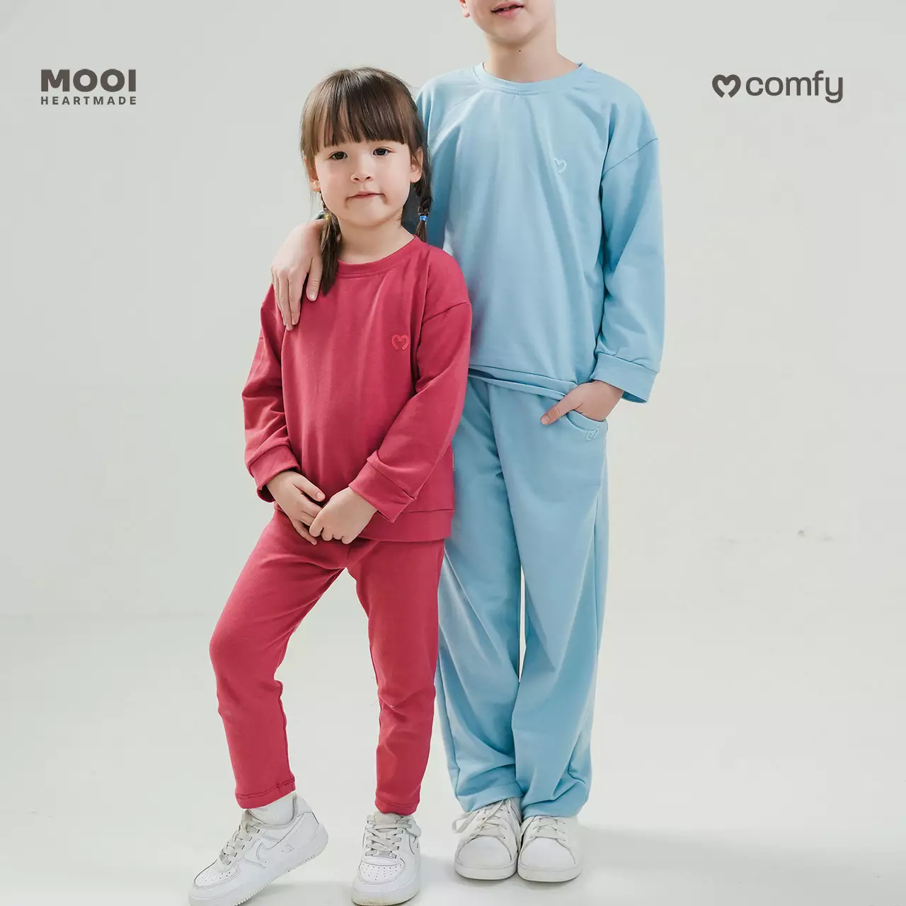 Mooi Legging Anak Polos Baby Legging Comfy Basic Legging - Sky Blue